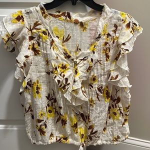 NWOT free people floral boho top size medium